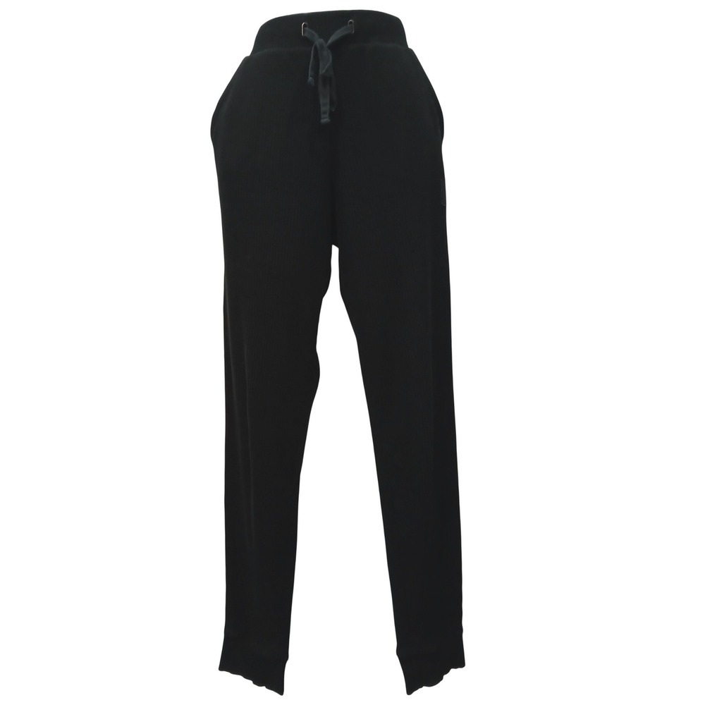 Alo Yoga Muse Ribbed Sweatpants Black Womens Medium‎ Joggers Drawstring Pockets